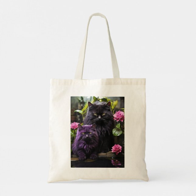 Bolsa Tote Tote Bag com Ilustração de Cat (Verso)
