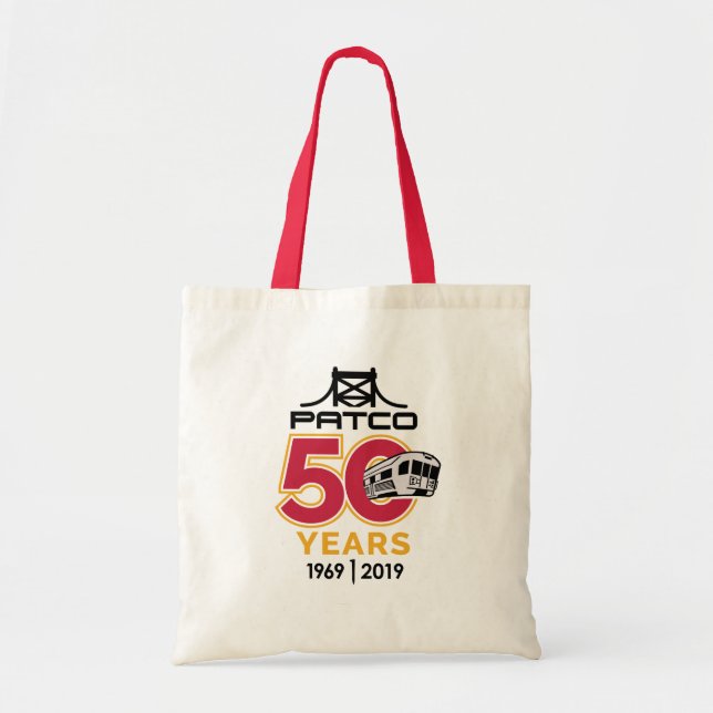 Bolsa Tote Tote Bag de 50 anos do PATCO (Frente)