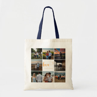 Bolsa Tote Tote Bag de Colagem de Fotos Personalizada