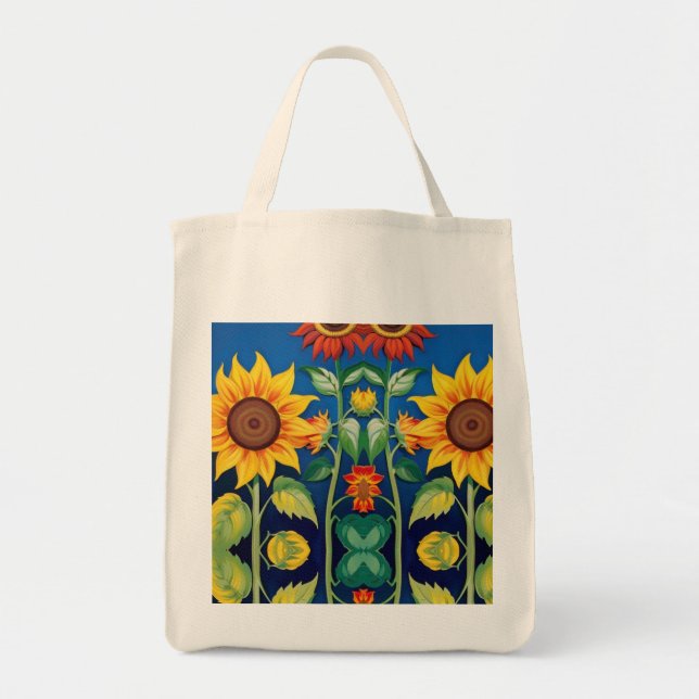 Bolsa Tote Tote Bag de girassol (Frente)