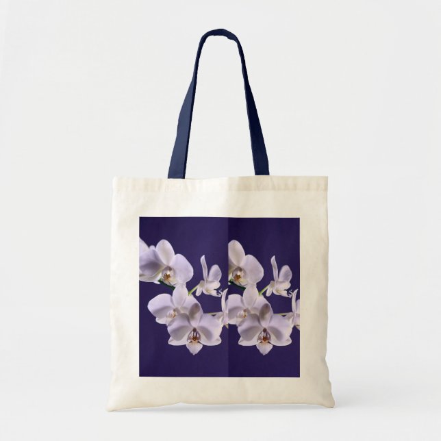 Bolsa Tote Tote Bag de Imagem do Orquídeo Elegante (Frente)
