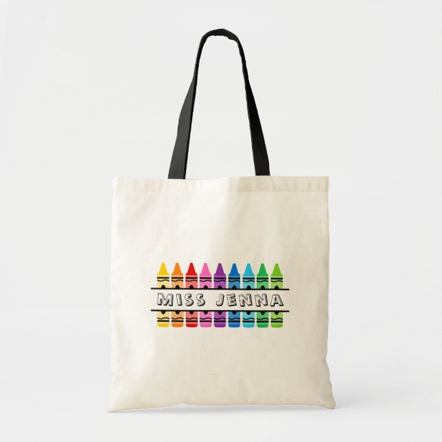Bolsa Tote Tote Bag de Nome Personalizado de Apreciação do Pr (Frente)