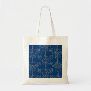 Bolsa Tote Tote Bag de Orçamento, Azul Escuro, Padrão de efei