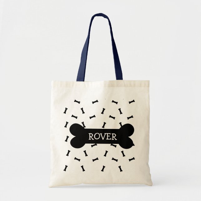 Bolsa Tote Tote Bag de Tratações de Cachorros Personalizadas (Frente)