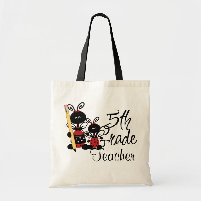 Bolsa Tote Tote Bag do Professor do 5º ano (Frente)