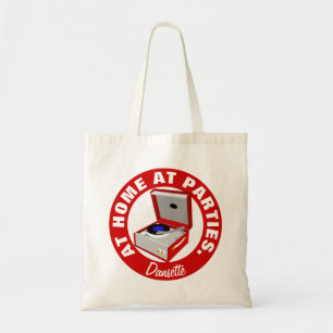 Bolsa Tote Tote Bag do reprodutor de discos Red Retro Dansett