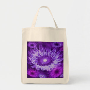 Bolsa Tote Tote Bag Fantasy Flores Roxo