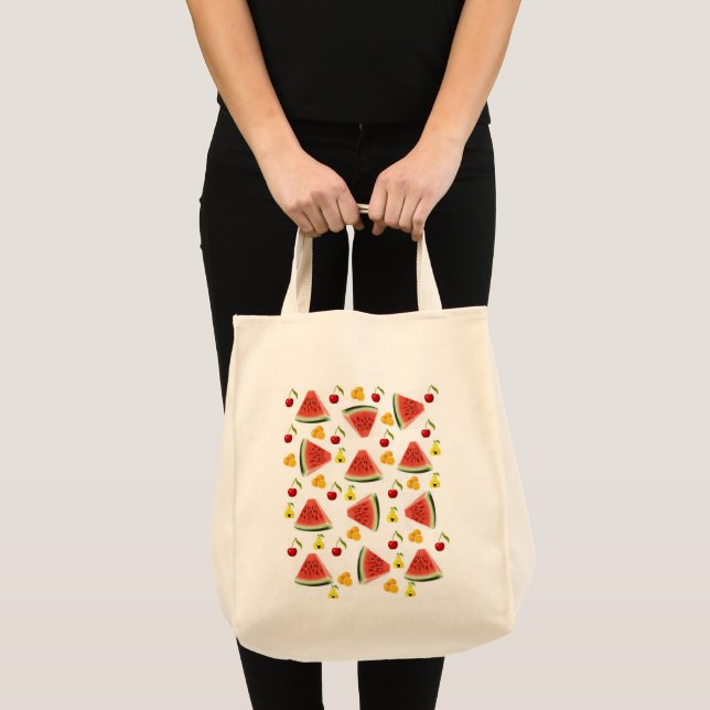Bolsa Tote Tote Bag Fruit Watermelon (Frente (produto))