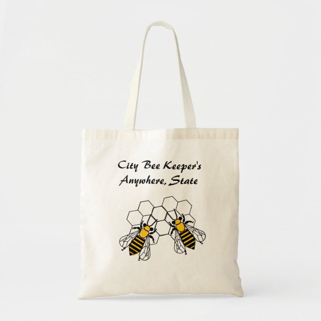 Bolsa Tote Tote Bag - Grupo de Detentores Urbanos de Abelhas (Frente)