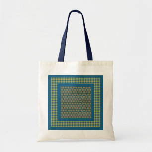 Bolsa Tote Tote Bag, Hearts and Check Gingham Pattern