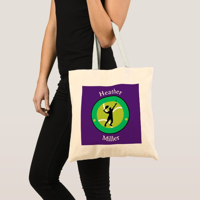 Bolsa Tote Tote Bag - Jogador Tênis - Personalizado - Adicion (Frente (produto))