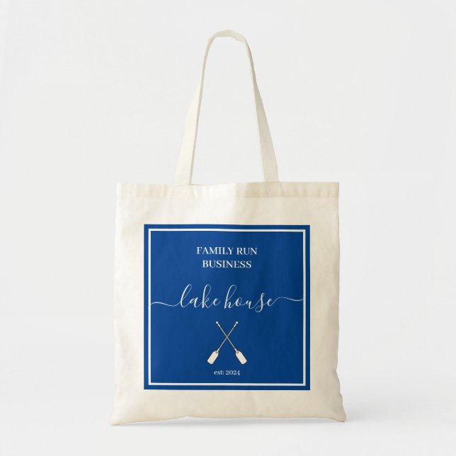 Bolsa Tote Tote Bag - Lago House Blue (Frente)