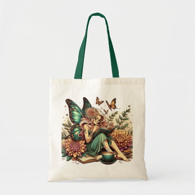 Bolsa Tote Tote Bag - Livro Leitura de Fadas (Frente)