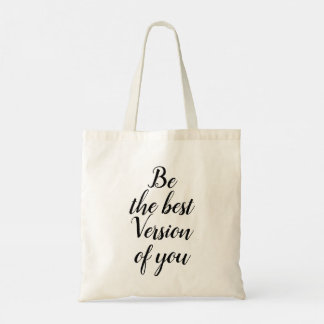 Bolsa Tote Tote Bag motivacional "Be the Best Version of You"