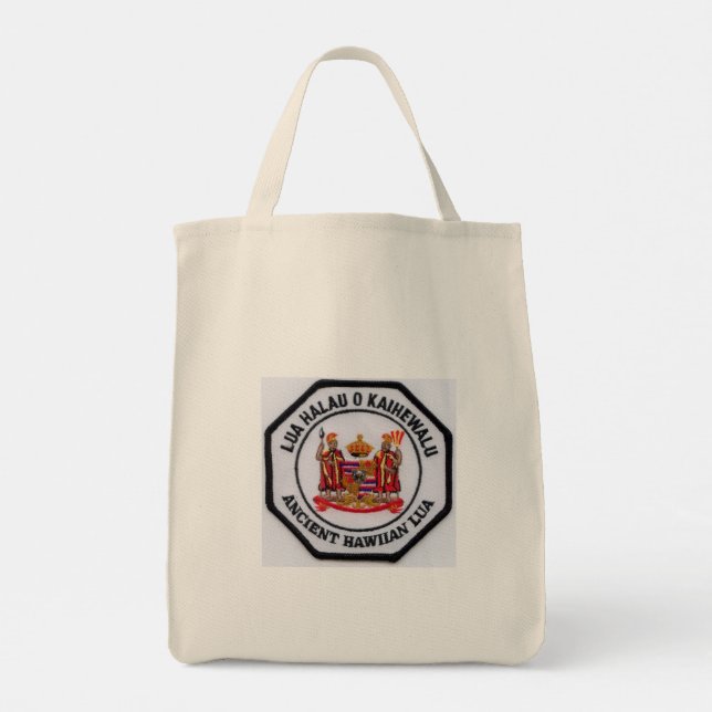 Bolsa Tote Tote Bag - "Ōlohe Kaihewalu com Patch (Verso)