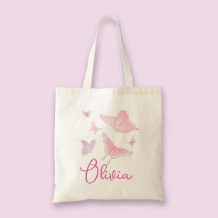 Bolsa Tote Tote Bag Personalizada por Borboleta Rosa para Men