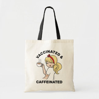 Bolsa Tote Tote Bag Personalizado Cafeinado e Vacinado