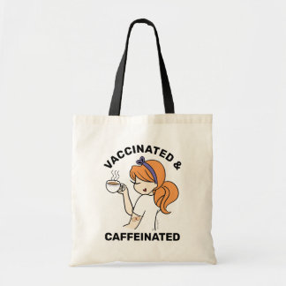 Bolsa Tote Tote Bag Personalizado Cafeinado e Vacinado