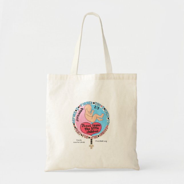 Bolsa Tote Tote Bag pró-vida (Frente)
