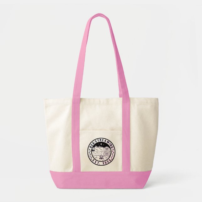 Bolsa Tote Tote Bag rosa e vívida Bea Streaming (Frente)