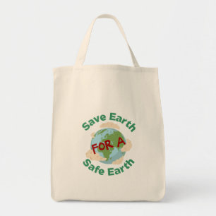 Bolsa Tote Tote Bag - Salvar a Terra para uma Terra Segura