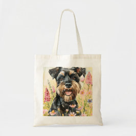 Bolsa Tote Tote Bag – Schnauzer Canvas Tote for Dog Lovers