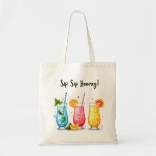 Bolsa Tote Tote Bag 🍋 Sip Sip Hooray Summer Bebidas