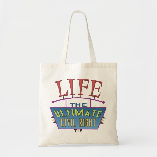 Bolsa Tote Tote bag to share your pro-life beliefs. (Frente)