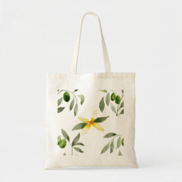 Bolsa Tote Tote bag with olives, leaves and blossom design