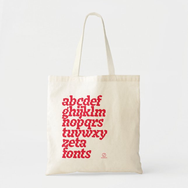 Bolsa Tote Tote Bag - Zetafonts Keratine (Frente)