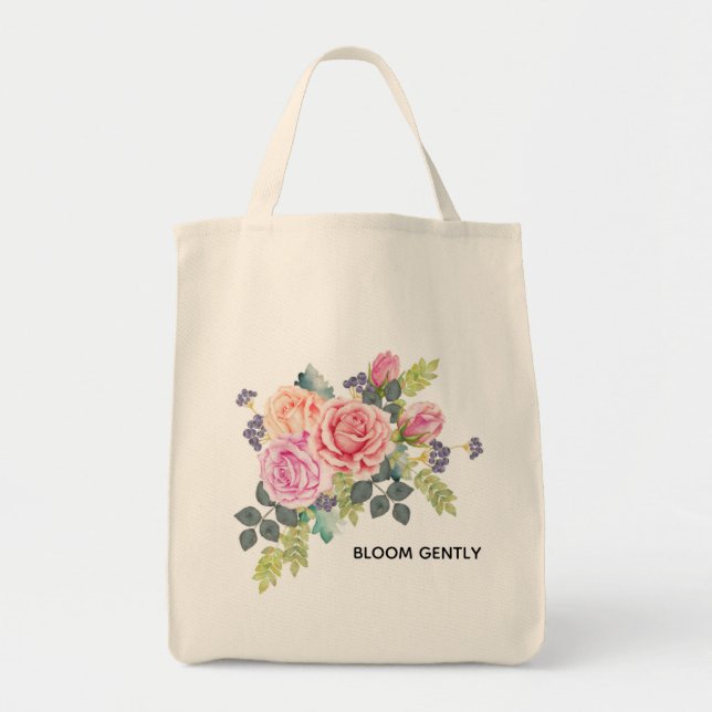 Bolsa Tote Tote Bags - Bloom Gently (Frente)
