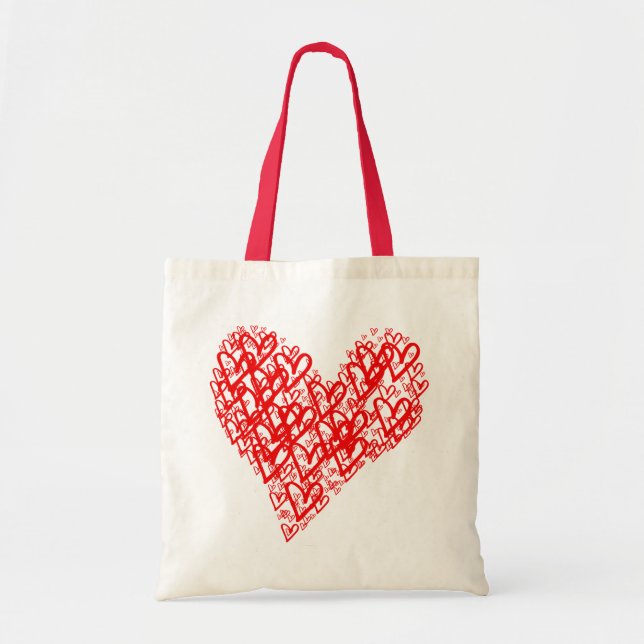 Bolsa Tote tote hearts (Frente)