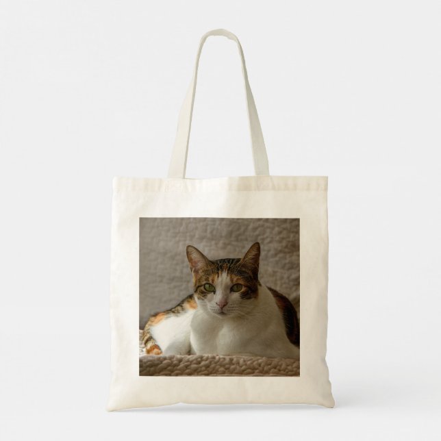 Bolsa Tote Tote Tote Bag Encantador de Imagens de Gato (Verso)
