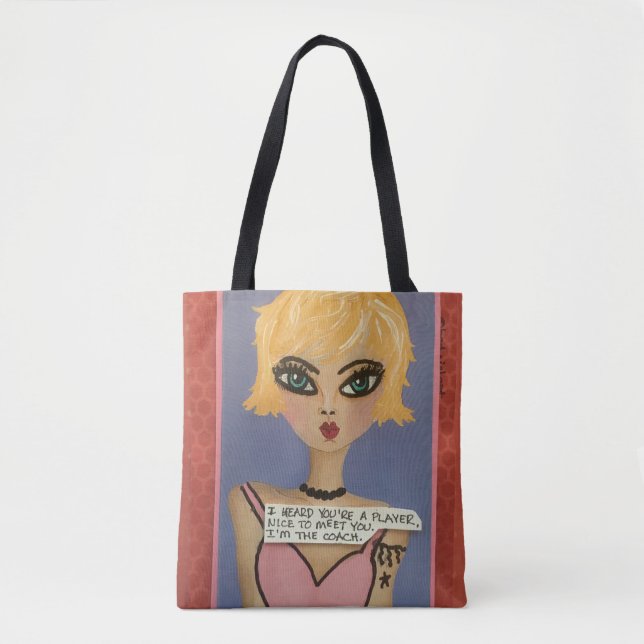 Bolsa Tote Totebag- que EU ME OUVI que VOCÊ é UM JOGADOR (Frente)