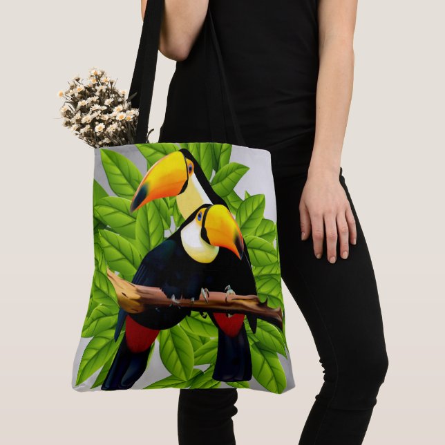 Bolsa Tote Toucan Duo Silver (Close Up)