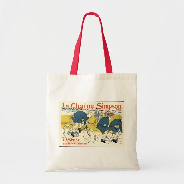 Bolsa Tote Toulouse-Lautrec - Bicicleta de Arte Vintage (Frente)