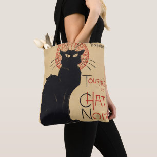 Bolsa Tote Tournee du Chat Noir Vintage Black Cat Arte Nouvea