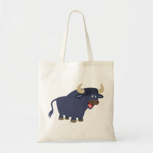 Bolsa Tote Touro de Cartoon Bonito