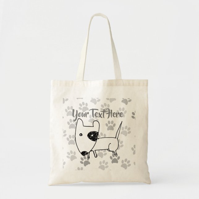 Bolsa Tote Touro em Inglês Cujo Terrier (Frente)