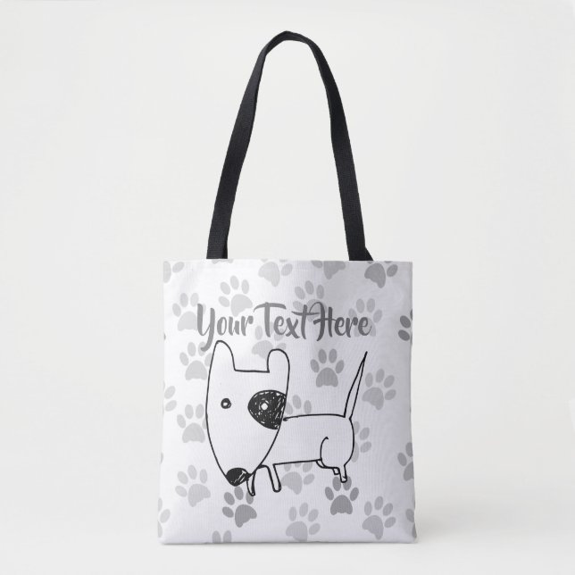 Bolsa Tote Touro em Inglês Cujo Terrier (Frente)