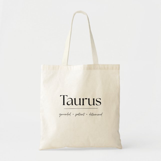 Bolsa Tote Touro Zodíaco (Frente)