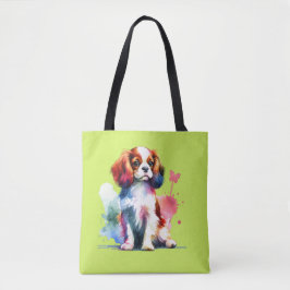 Bolsa Tote Toy Spaniel em Inglês