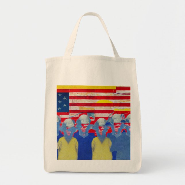 Bolsa Tote Trabalhador Americano (Frente)