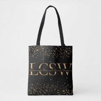 Bolsa Tote Trabalhador Clínico Licenciado | Estrelas Douradas