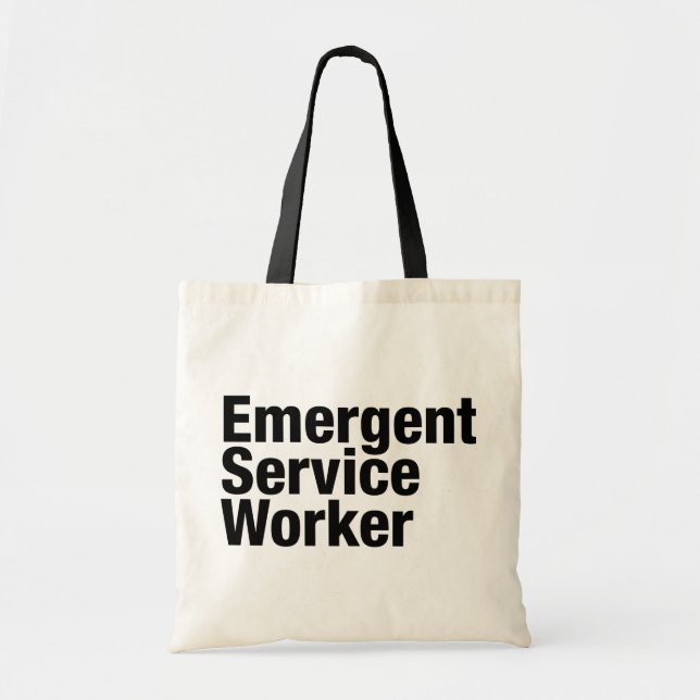 Bolsa Tote Trabalhador de Serviço Emergente (Frente)