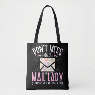 Bolsa Tote Trabalhadora Postal Esposa Funny Mailman Mulher