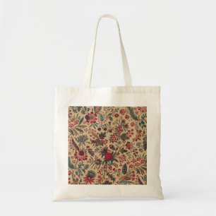 Bolsa Tote Trabalho de Agulha Antigo Floral Vintage para Móve