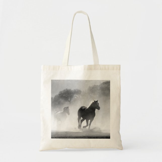 Bolsa Tote Trabalho de arte de Fotografias de Cavalos em Bran (Frente)