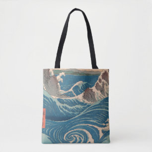 Bolsa Tote Trabalho de arte de Waves Naruto Whirlpool Japonês