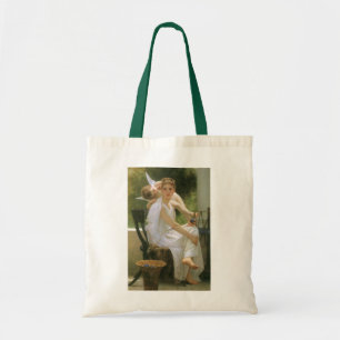Bolsa Tote Trabalho Interrompido por Bouguereau, Retrato de A